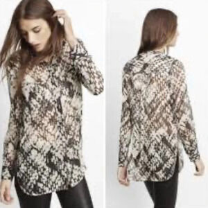 Vince Silk Basketweave Top Size 2